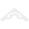 Ekena Millwork Pitch Northwest Architectural Grade PVC Gable Pediment, 48"W x 20"H x 1"P (10/12) GPP048X020X100NOR - alternate 2